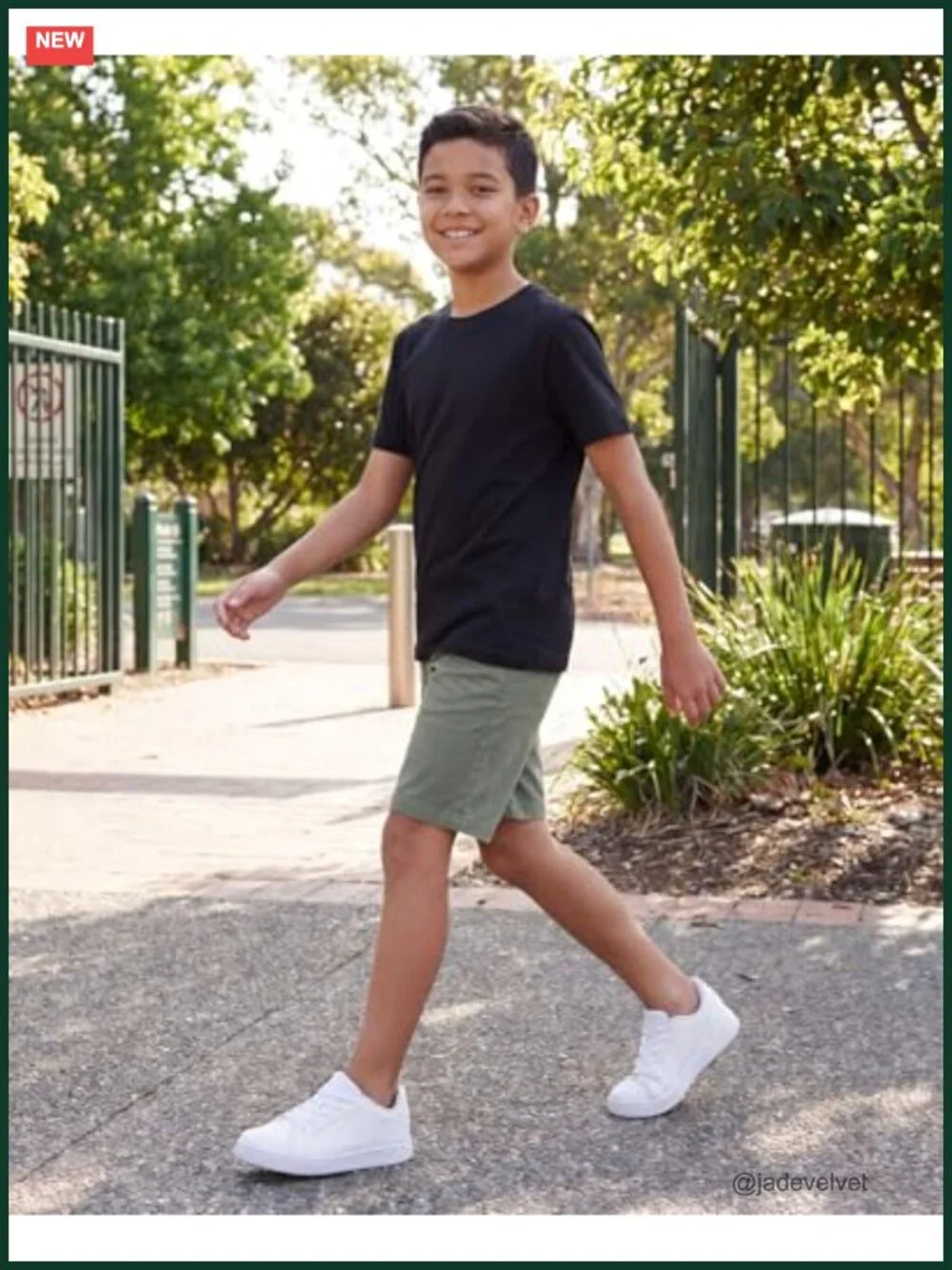 5-Pack Boys Cotton Blend Tees – Short Sleeve Crew Neck Tops